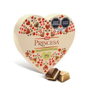 Caja en forma de corazón Nestlé Princesa
