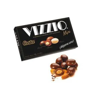 Caja de almendras cubiertas con chocolate Vizzio Mix