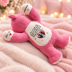 Lotso rosado grande con vientre claro y personalización.