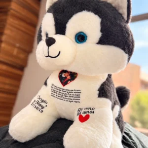 Lobito negro y blanco de gran tamaño.